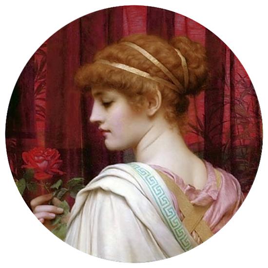 John William Godward Chloris  A Summer Rose oil painting picture